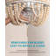 Ensemble de 18 lumières de ventilateur de plafond beige