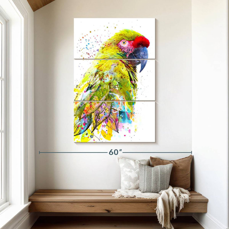 Brampt Stunning Safari Bird, 50" H x 32" W