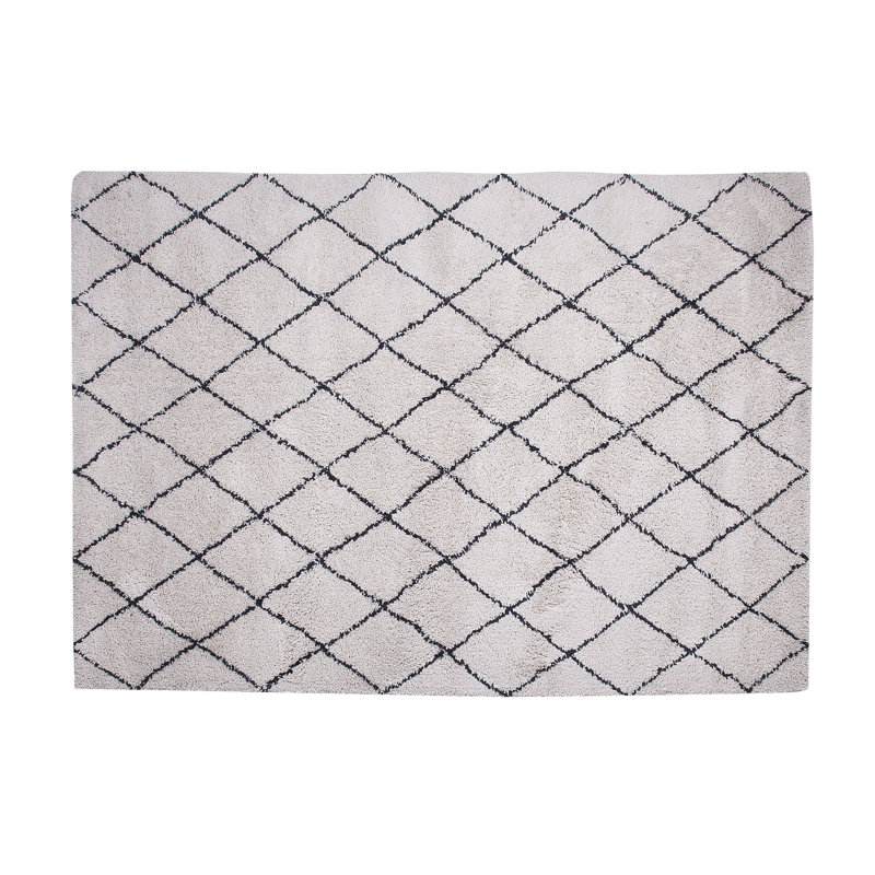 Azura Geometric Synthetic Hand Woven Area Rug, Rectangle: 140 x 200cm