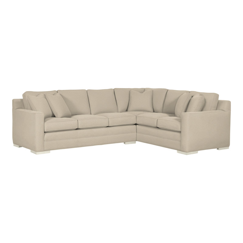 Summerton Upholstered L-Shaped Sectional Right Hand Facing, Tuck Linen, Wrenn