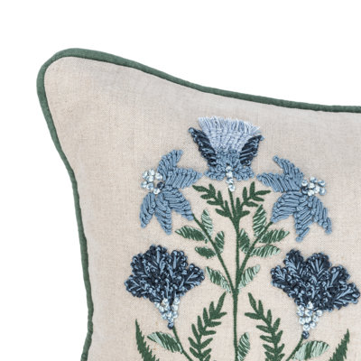 Belcourt Embroidered Throw Pillow