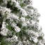 Sapin de Noël floqué avec lumières DEL-1822545245