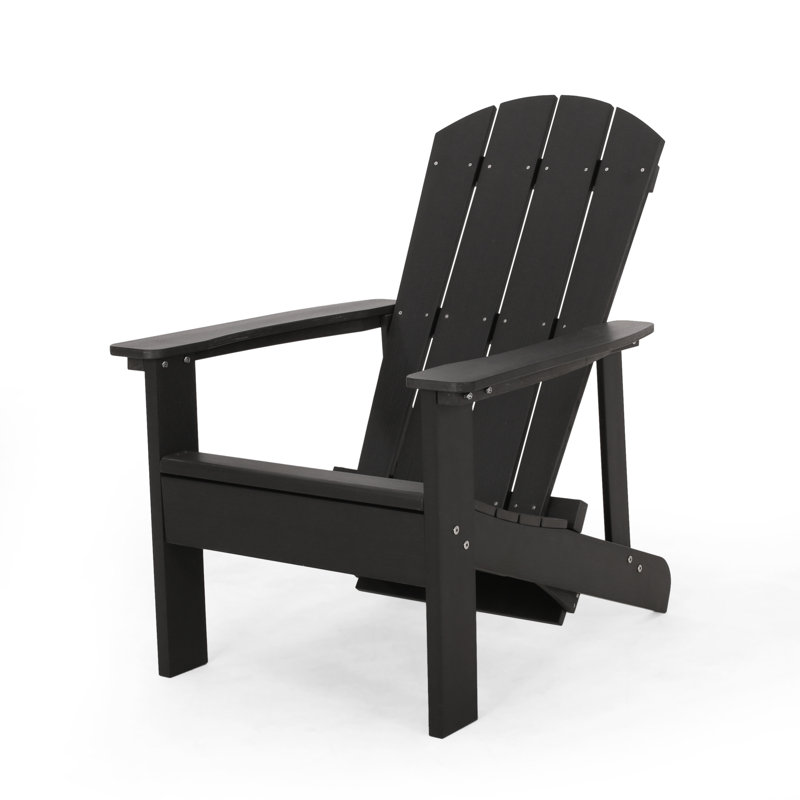 Chaise Adirondack pliante Aspasja, Noir, noir, noir, noir