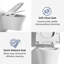 Cuvette de toilette murale allongée avec support de réservoir robuste Los Flexi