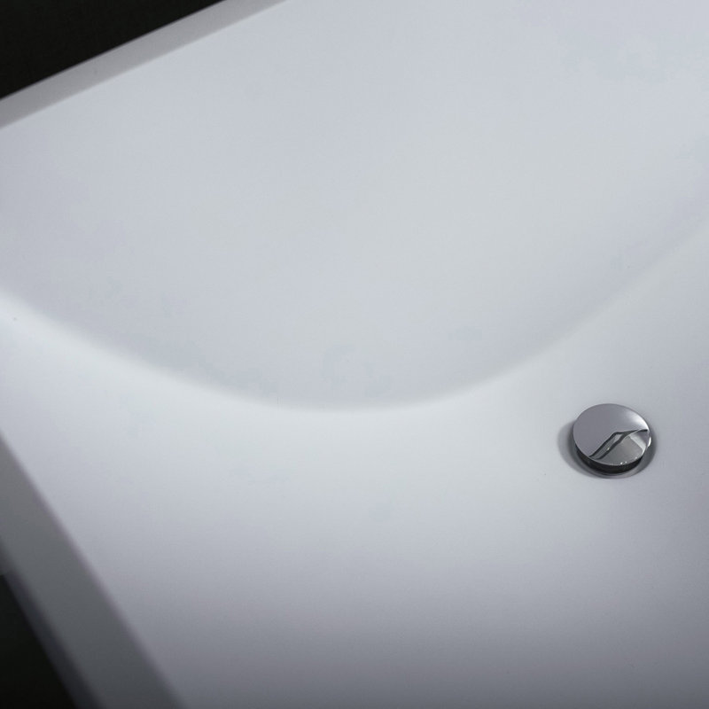 Square Freestanding Solid Surface Bathtub