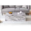 Table basse moderne en panneau de fibres à densité moyenne avec motif gris - 39,3 x 23,6 x 11,8 pouces