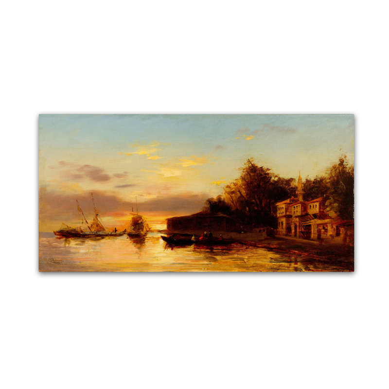 « view of istanbul 2 », reproduction sur toile tendue, H 10 po x l 19 po
