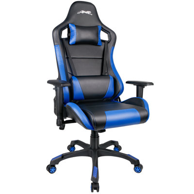 Inbox Zero Adjustable Reclining Ergonomic Swiveling PC & Racing Game Chair by Inbox Zero