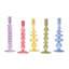 Set Of 5 Hand-Blown Glass Candleholder