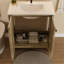 Armoire de plancher pliante 30 po gris antique avec lavabo en céramique - Installation brevetée en 1 minute, peu encombrante et facile à assembler-133144820