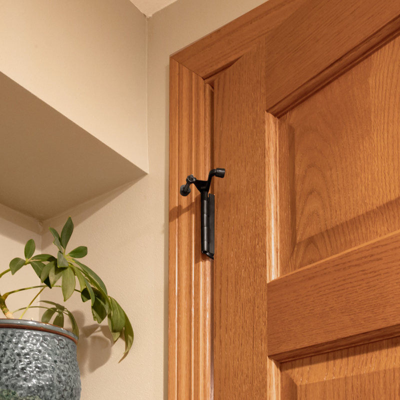 2-1/5in. x 2-1/8 in. Oil-Rubbed Bronze Jumbo Hinge Pin Door Stop Value Pack (10 per Pack), Matte Black