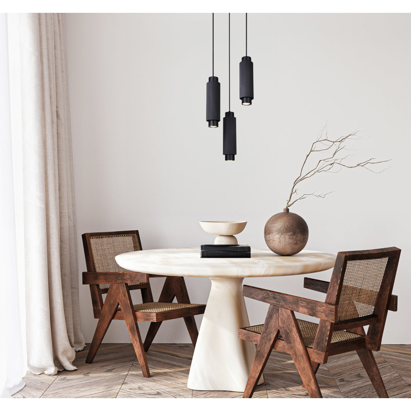 Cohen 3 Light Pendant, 3 Lights, Black