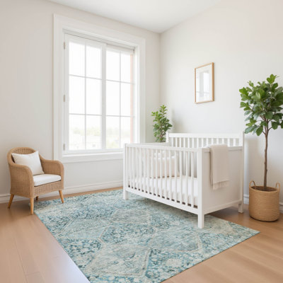 Premium Machine Washable Bucz AMF1745 Geometric Rug