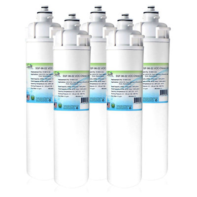 Filtre à eau commercial compatible avec les filtres COV-96-22 VOC-Chlora-L-S-B de Swift Green