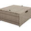 Ensemble de conversation modulaire en U 4 pièces avec coussins tonifiants et table basse All Weather-894585244
