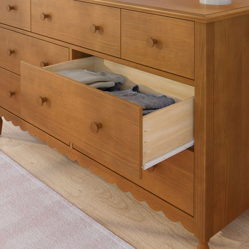 Commode 7 tiroirs Charlotte, pacane, Pacane