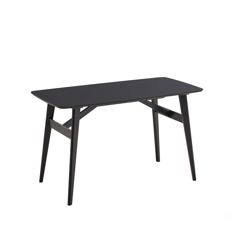 Eliora Black Finish Dining Table, Black, 30.05"H x 70.95"L x 34.95"W