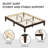 Solid Rubberwood Platform Bed-1136755663-1136755665
