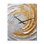 Horloges murales or et crème Enchanted II - spirales abstraites-844701607