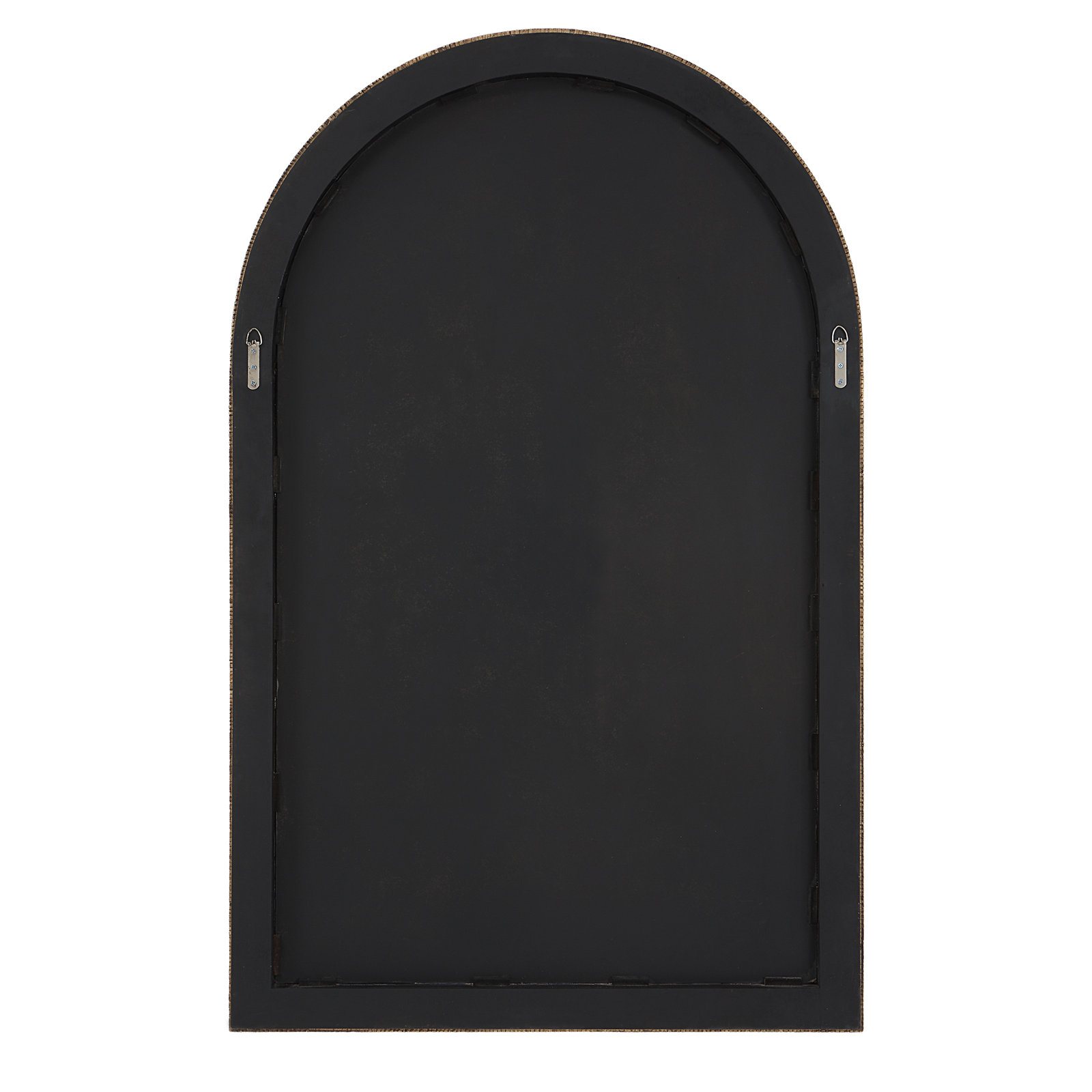 Adrianne Solid Wood / Rattan Arch Wall Mirror