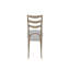 Table ronde extensible avec 4 chaises à échelle et un plateau en verre