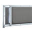 Grand lit Murry (matelas non inclus), argent