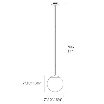Awais 1 - Light LED Single Pendant
