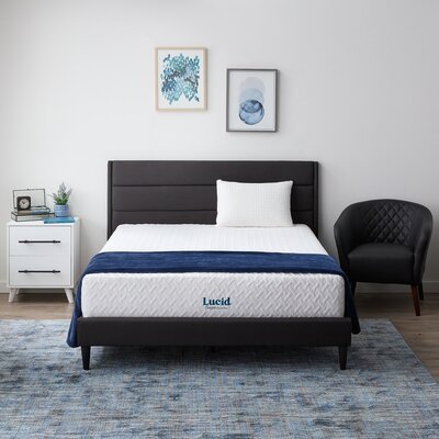 Lucid 12"" Medium Gel Memory Foam Mattress -  Lucid Comfort Collection, LUCC12TT45GF