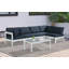 Canapé modulaire d'extérieur avec coussins 120 po Pacita-61209917-61209918