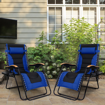 Chaise inclinable zéro gravité avec coussin