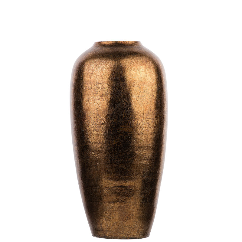 Kendal Handmade Terracotta Floor Vase, Gold