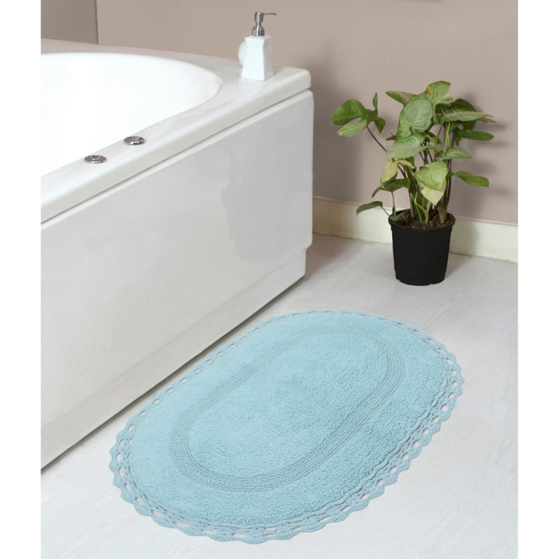 Tapis de bain doux, l 21 po x L 34 po, Aigue-marine