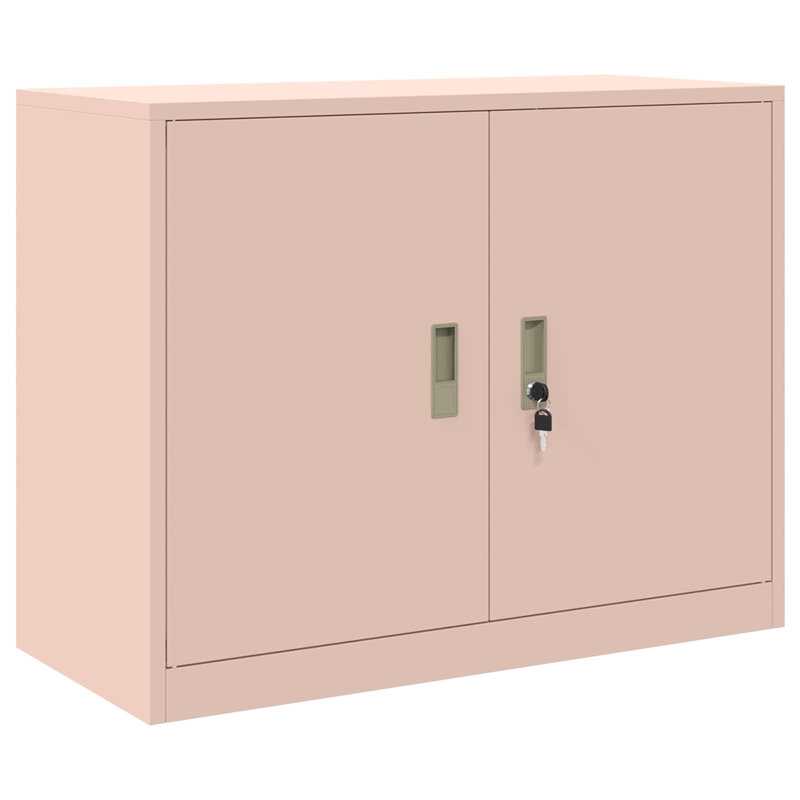  Storage Cabinet Steel Lockable, Pink