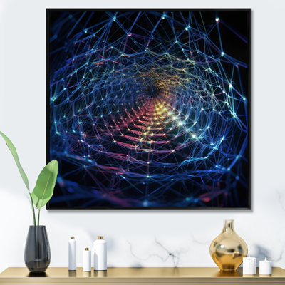 Futuriste Infinity Matrix I - Fractals, impression d'art mural