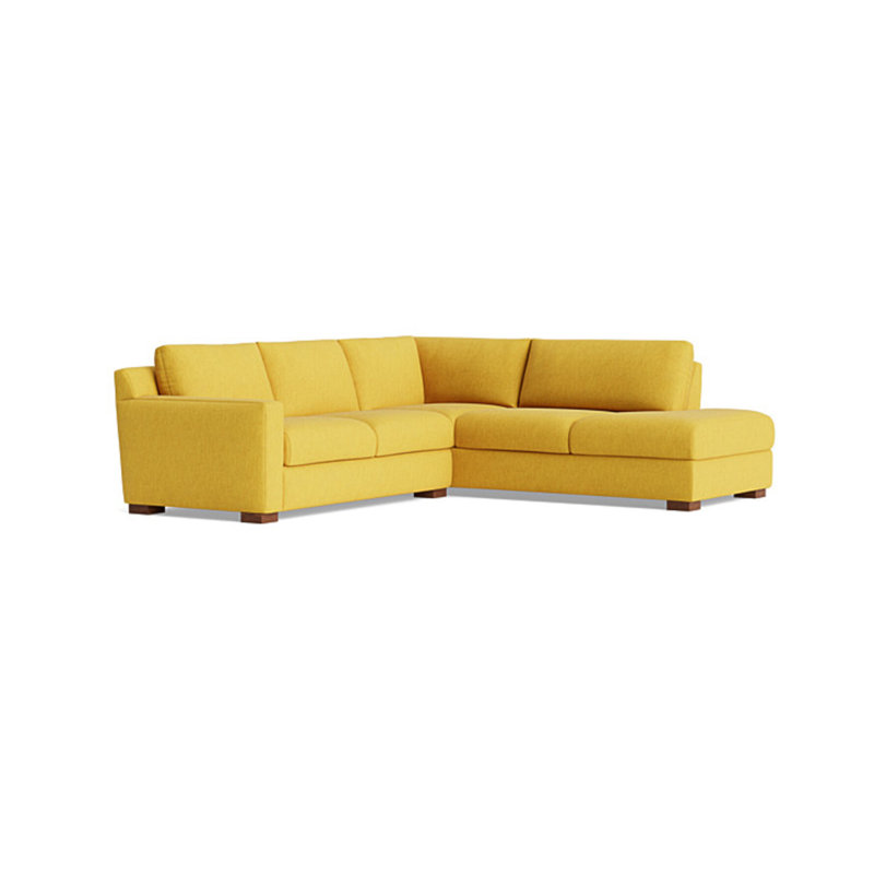 Catalina Sectional, Performance Weave - Carrot, Right Hand Facing