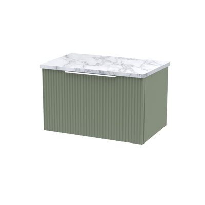 Fluted 60.5cm Single Bathroom Vanity Base Only