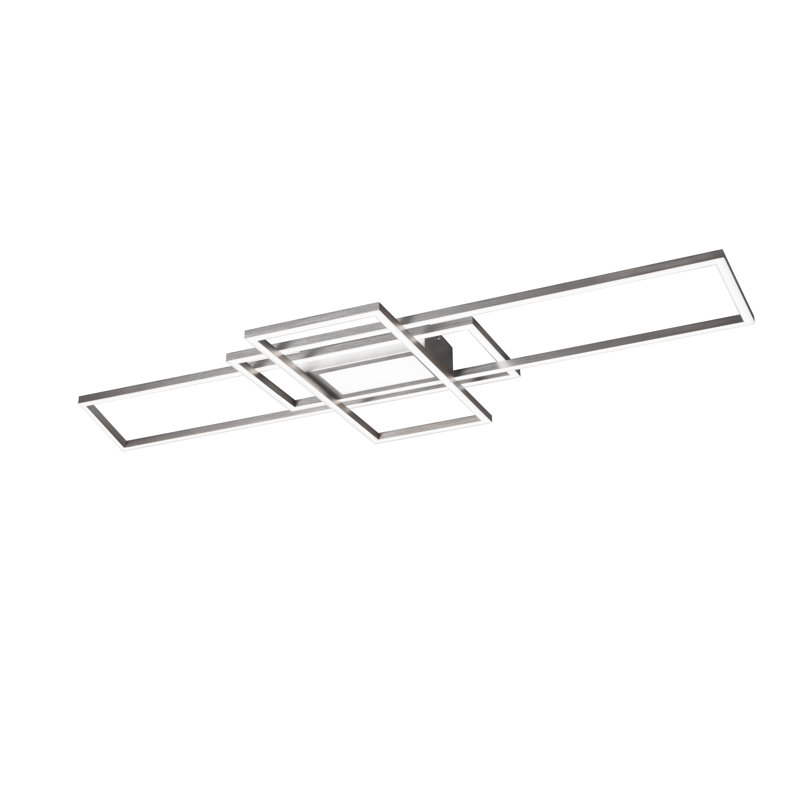 Makela LED Flush Mount, Nickel Matt