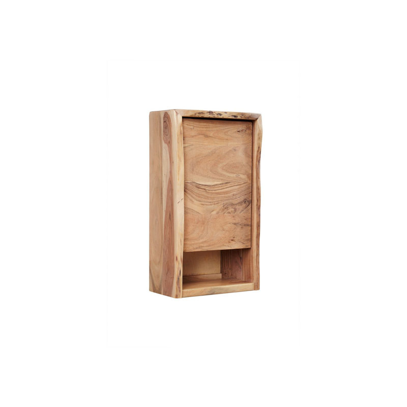 Pure Acacia Solid Wood Bathroom Cabinet, Ecru