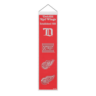 Décoration murale NHL Detroit Red Wings Heritage | 8 x 32