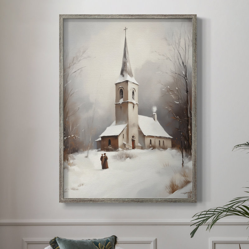 Art des Fêtes de Noël - Série 2 - CECXL, reproduction encadrée - bois massif, H 15 po x l 12 po