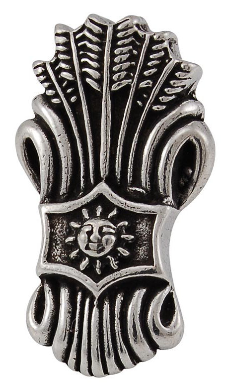Poignée fantaisie Sforza 1,125 po, Étain rétro