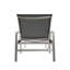 Chaise longue d'extérieur en aluminium avec siège en filet et réglage multi-positions-509977679
