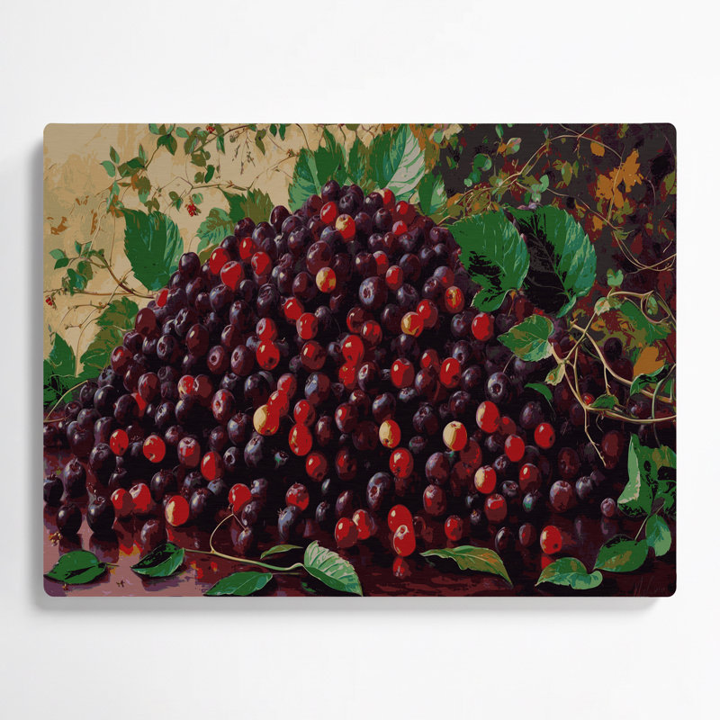 Art mural en métal Fruit Loganberry Brown, H 20 po x l 30 po