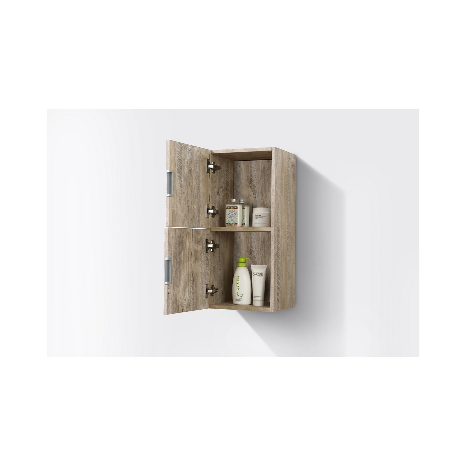 Royetta Linen Cabinet, Nature Wood