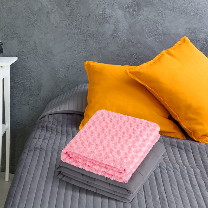 Couverture, 40 po x 60 po, Rose