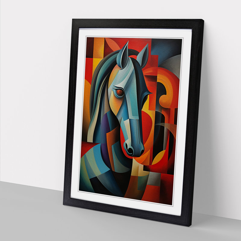 Horse Cubism - Framed Print
