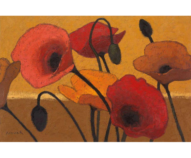 «Red Barrel Studio® Novak, Shirley Gallery, art sur toile tendue: Poppy Curry III, H 17 po x l 24 po