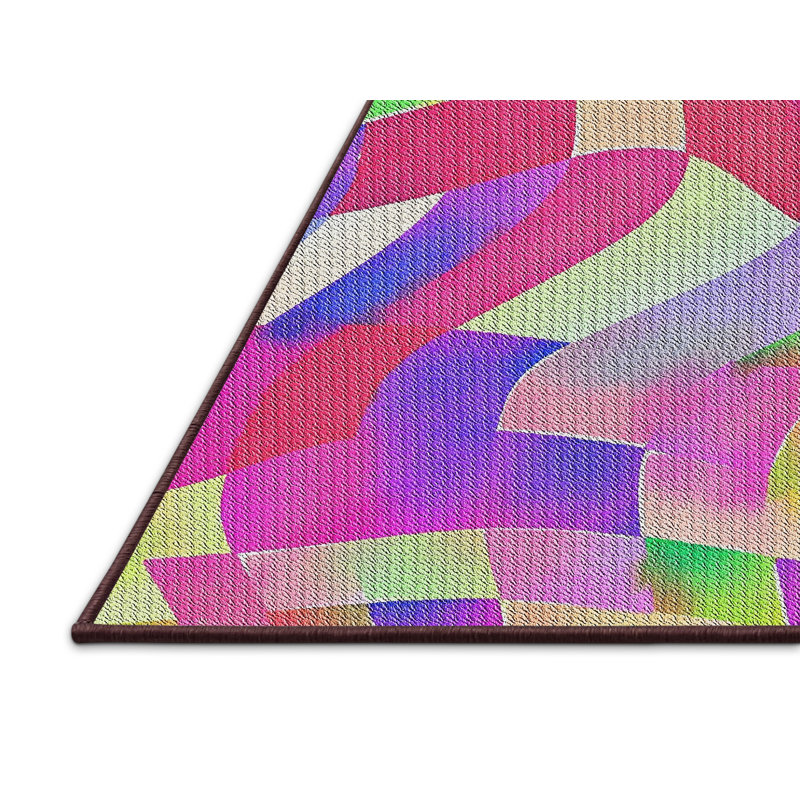 Gassin Abstract Indoor Rug, Rectangle 4' x 6'