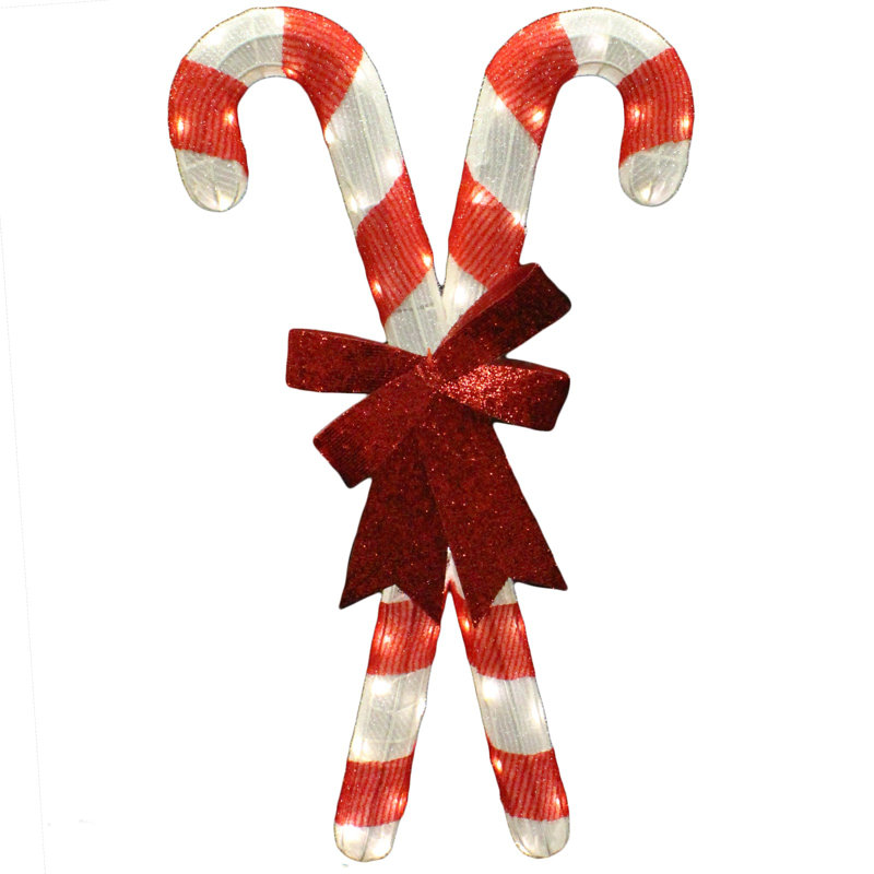 Candy Canes Lighted Display