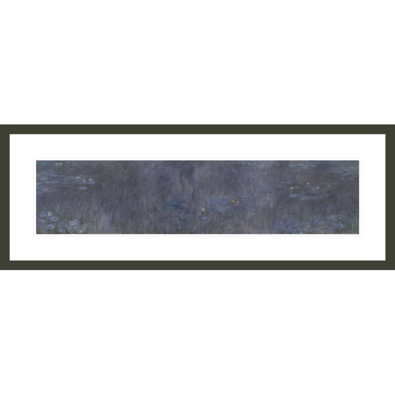 «The Water Lilies - Tree Reflections» par Claude Monet, impression giclée sur cadre, H 15,26 po x l 41,5 po
